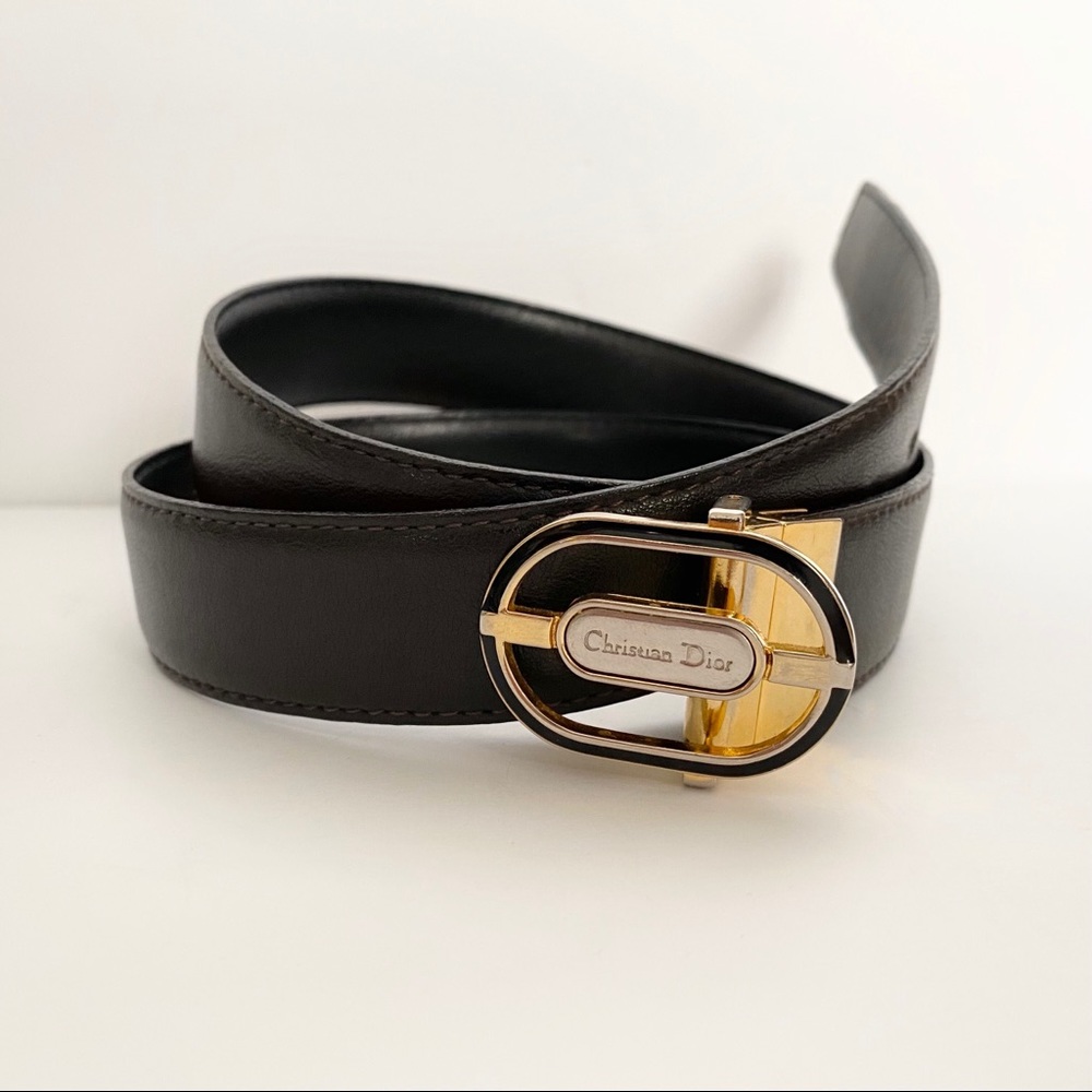Vintage Christian Dior Reversible Belt